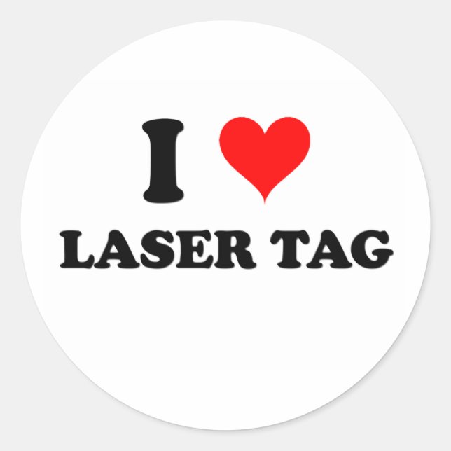 Eu adoro a etiqueta laser (Frente)
