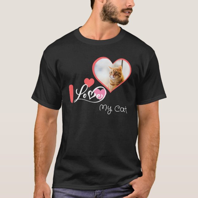 Eu adoro a minha camisa de gato (Frente)