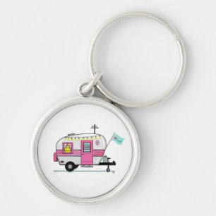 Eu adoro acampar Chaveiro