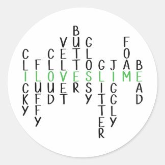 Eu adoro adesivos de lodo