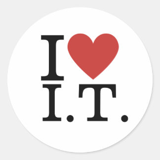 Eu ❤️ Adoro Adesivos PERSONALIZÁVEIS de T.I.
