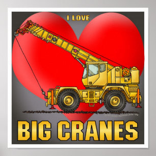 Eu Adoro Big Cranes Poster