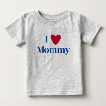 Eu adoro camisa de bebê de mamãe