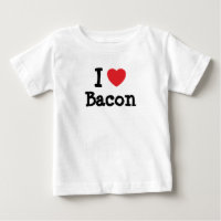 Eu adoro Camiseta Bacon Heart