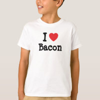Eu adoro Camiseta Bacon Heart