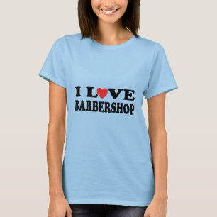 Eu adoro camiseta Barbershop