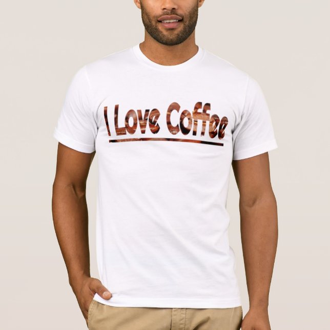 Eu Adoro Camiseta Café (Frente)