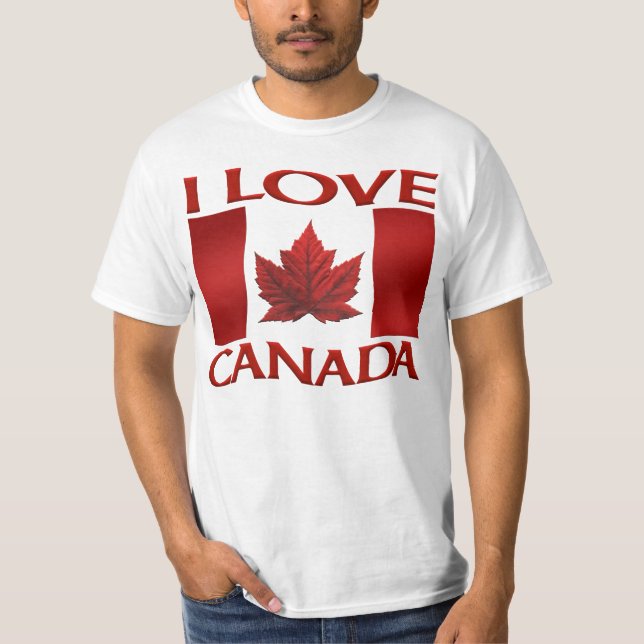 Eu adoro camiseta Canadá Valor Souvenir Canadá Cam (Frente)