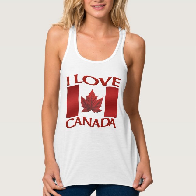 Eu adoro camiseta canadense torneiras de Souvenir  (Frente)