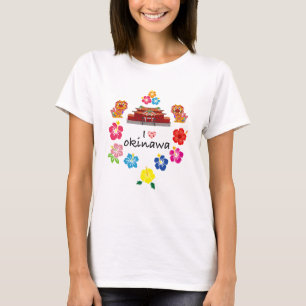Eu adoro Camiseta das Mulheres de Okinawa