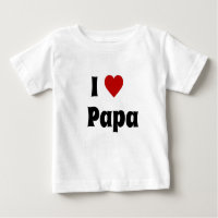 Eu adoro camiseta de papai