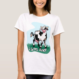 Eu Adoro Camiseta De Vacas