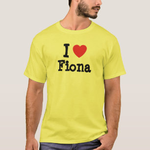 Eu adoro Camiseta do coração de Fiona