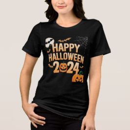 Eu adoro camiseta feminina do Halloween de 2024