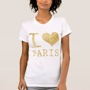 Eu adoro camiseta Paris