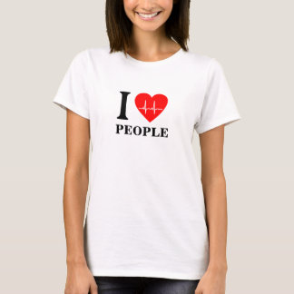 Eu adoro camiseta pessoas
