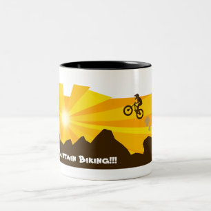Eu adoro caneca de bicicleta de montanha