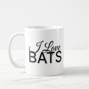 Eu adoro caneca de café BATS