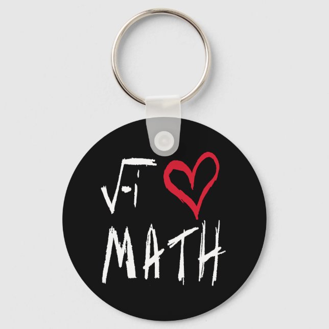Eu Adoro Chaveiro de Matemática (Frente)