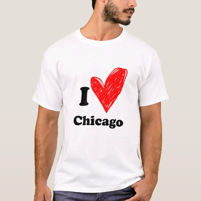 Eu adoro Chicago T-Shirt (Frente)