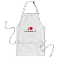 Eu adoro chocolate. avental cúmulo para chocolatis