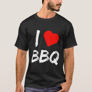 Eu Adoro Cozinha De Camisa De Churrasco Barbecue F
