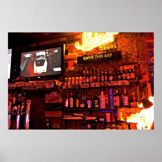 Eu Adoro Este Poster Bar Grande (Frente)