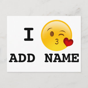 Eu adoro fazer um beijo em cartões postais person