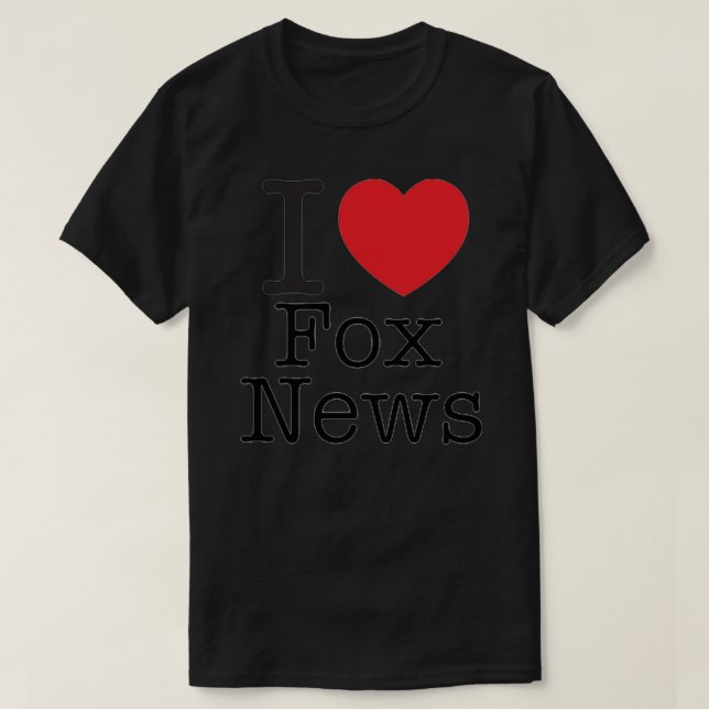 Eu adoro Fox News Essencial T-Shirt (Frente do Design)