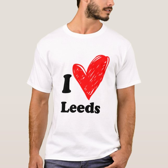 Eu adoro Leeds T-Shirt (Frente)