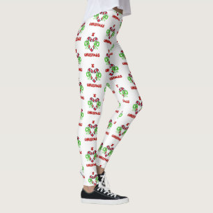 Eu adoro Leggings de Natal
