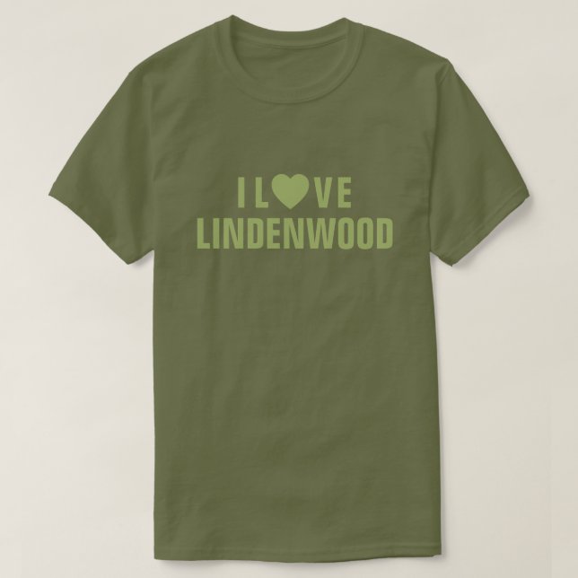 Eu adoro Lindenwood™ T-Shirt (Frente do Design)