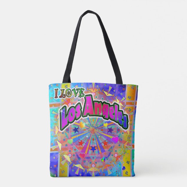 Eu adoro Los Angeles Cosmic Unity Tote Bag (Verso)