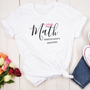 Eu Adoro Matemática - Camiseta Da Math Girl
