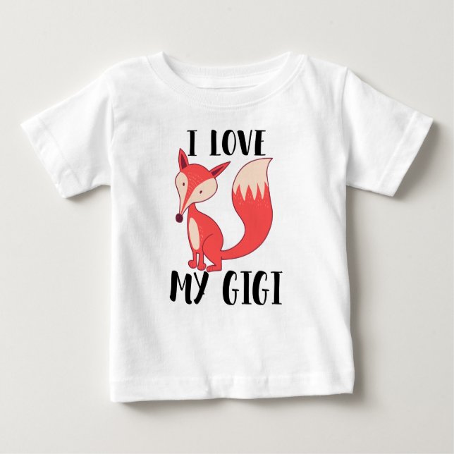 Eu adoro Minha Gigi Baby T-Shirt (Frente)