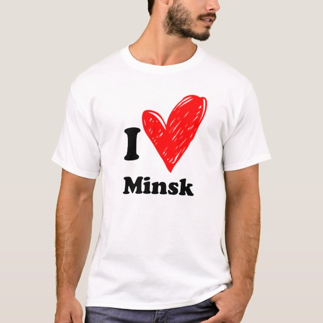 Eu adoro Minsk T-Shirt (Frente)