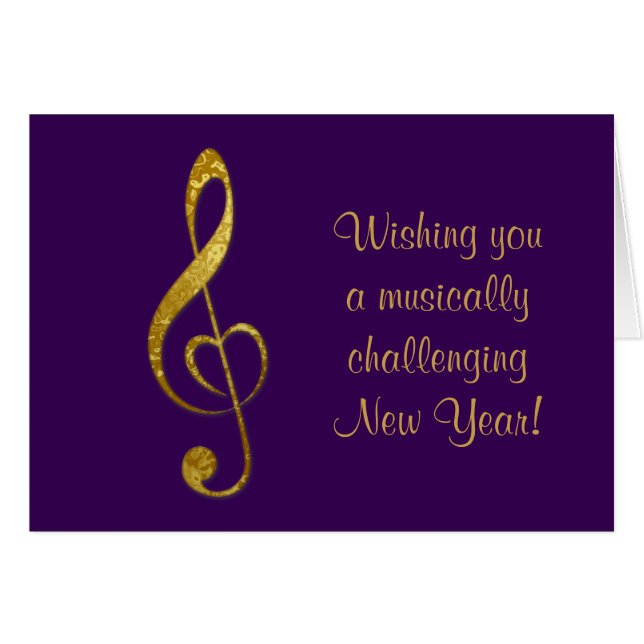 Eu adoro música - cartão (Frente Horizontal)