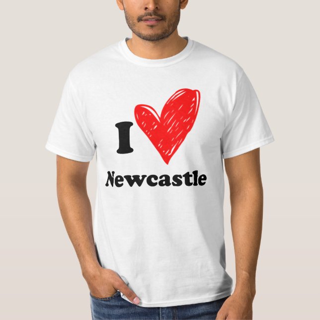 Eu adoro Newcastle T-Shirt (Frente)