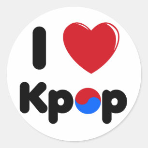 Eu adoro o adesivo do kpop