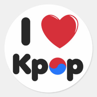Eu adoro o adesivo do kpop