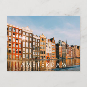 Eu adoro o cartão postal de Amsterdã Viagem dos Pa