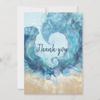 Eu adoro o Cartões de agradecimentos de Praia