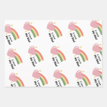 Eu adoro o Design de presentes do meu Dia de os pa