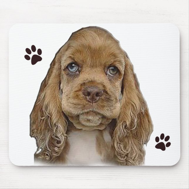 Eu adoro o mouse pad de cachorros (Frente)