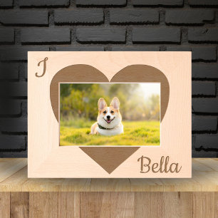 Eu adoro o nome do cão Foto do coração