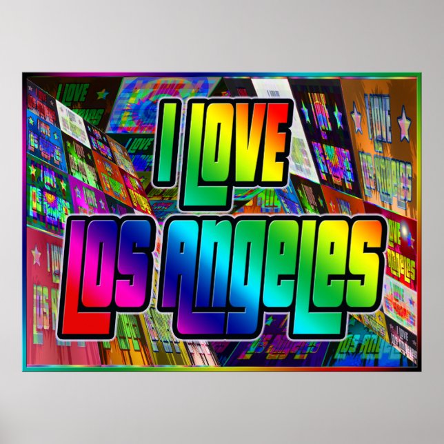 Eu adoro o Poster do Twist de Los Angeles (Frente)