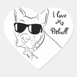 Eu adoro os meus adesivos Pitbull