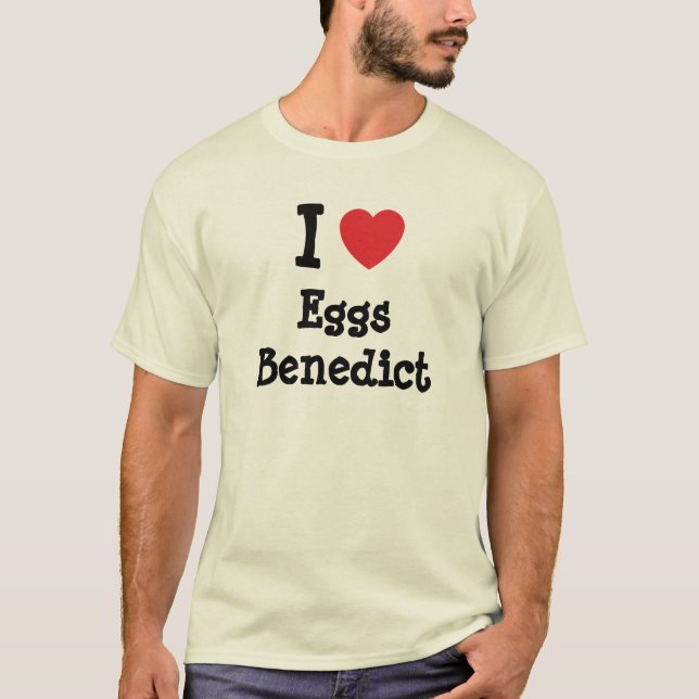 Eu adoro Ovos, Bento coração, T-Shirt (Frente)