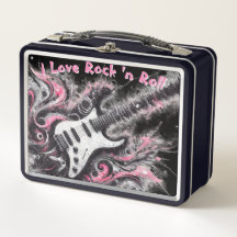 Eu Adoro Rock N Roll Pintura Elétrica De Violão