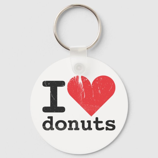 Eu adoro rosquinha Chaveiro (Frente)